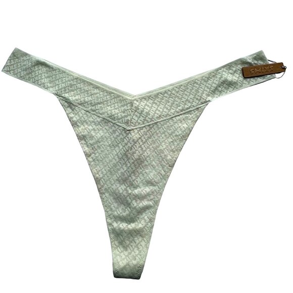 SKIMS Logo Mesh Thong Lot of 2 Bone Berry Womens 4X‎ - Picture 5 of 12